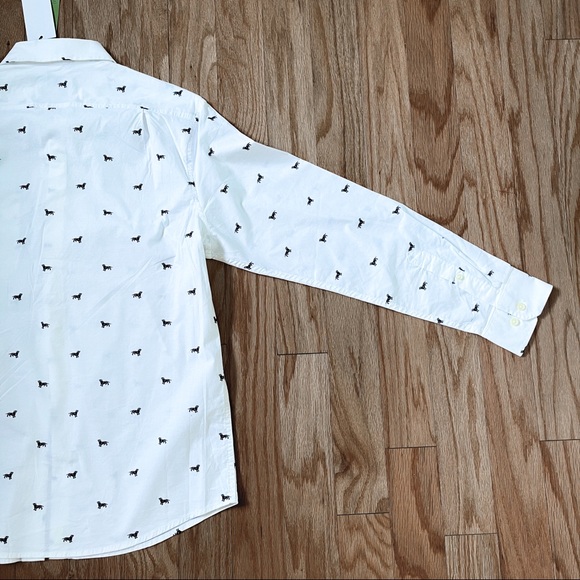 GOODFELLOW | Dog Print Long Sleeve Button Down - Picture 13 of 16